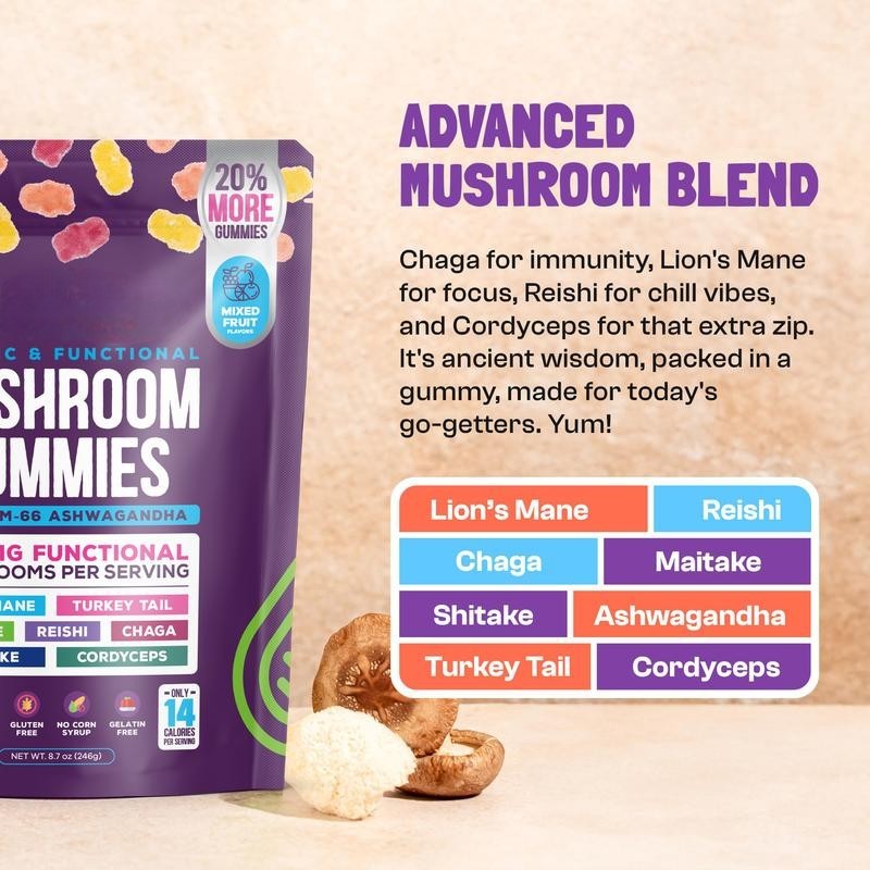 Immune Boost Mushroom Gummies